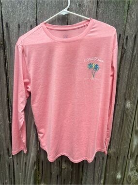 Lauren James Heathered Rose Crewneck Dry fit
